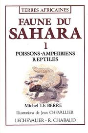 Cover of: Faune du Sahara