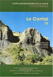 Cover of: Le Cantal (Carte archeologique de la Gaule) by Michel Provost