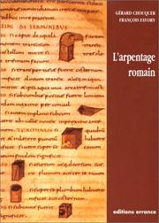 Cover of: L'arpentage romain