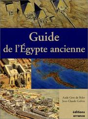 Cover of: Guide de l'Egypte ancienne