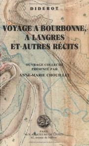 Voyage à Bourbonne, à Langres et autres récits by Denis Diderot