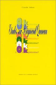 Cover of: Doukiplèdonktan?: études sur Raymond Queneau