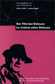 Cover of: Le cinéma selon Deleuze