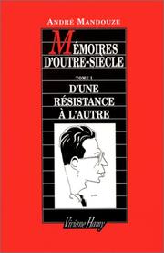 Cover of: Mémoires d'outre-siècle by A. Mandouze