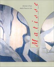 Cover of: Autour d'un chef-d'euvre de Matisse: Les trois versions de la Danse Barnes (1930-1933) : 18 novembre 1993-6 mars 1994