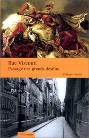 Cover of: Rue Visconti by Philippe Poulain