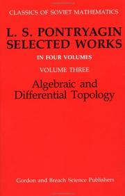 Cover of: Algebraic and differential topology by L. S. Pontri͡agin