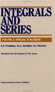 Cover of: Integrals and series by A. P. Prudnikov