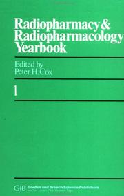 Cover of: Radiopharmacy and Radio-Pharmacology Yearbook, 1