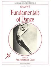 Cover of: Shawn's fundamentals of dance