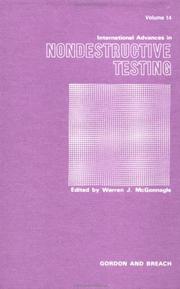 Cover of International Advances in Nondestructive Testing
