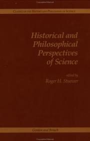 Cover of: Historical and philosophical perspectives of science
