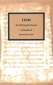 Cover of: Leođ: six Old English poems : a handbook