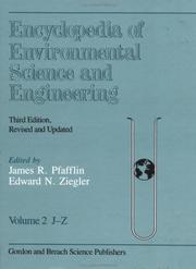 Cover of: Encyclopedia of Environmental Science and Engineering, Third Edition, Volume 2