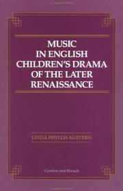 Cover of: Music in English children's drama of the later Renaissance