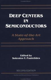 Cover of: Deep Centers in Semiconductors | Sokrates T. Pantelides
