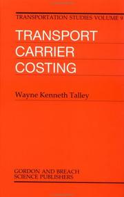 Cover of: Transport carrier costing