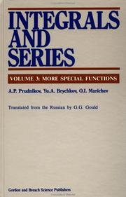 Cover of: Integrals Series (Integrals & Series) by A. P. Prudnikov
