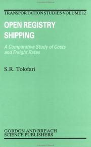 Cover of: Open registry shipping by S. R. Tolofari, S. R. Tolofari