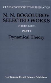 Cover of: Dynamical Theory (Classics of Soviet Mathematics)