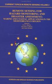 Cover of: Remote Sensing for Hazard Monitoring and Disaster Assessment: Marine and Coastal Applications (Current Topics in Remote Sensing)