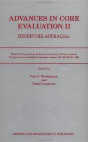 Cover of: Advances in Core Evaluation II: Reservoir Appraisal (Advances in Core Evaluation)