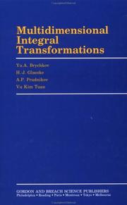 Cover of: Multidimensional integral transformations by Yu. A. Brychkov ... [et al.].