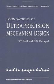 Cover of: Foundations of ultraprecision mechanism design