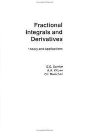 Cover of: Fractional integrals and derivatives by S. G. Samko