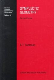 Cover of: Symplectic Geometry (Advanced Studies in Contemporary Mathematics, Vol 5) by A.T. Fomenko