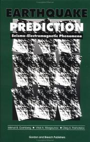 Cover of: Earthquake prediction