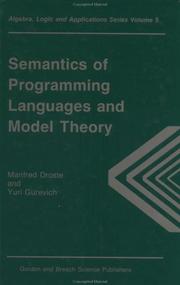 Cover of: Semantics of programming languages and model theory