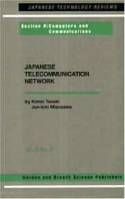 Cover of: Japanese Telecommunications Network Volume Three