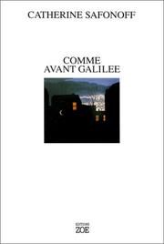 Cover of: Comme avant Galilée