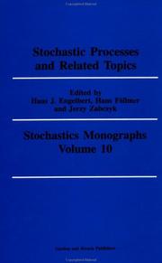 Cover of: Stochastic processes and related topics