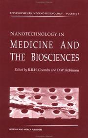 Cover of: Nanotechnology in medicine and the biosciences