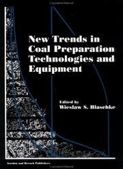 Cover of: New Trends in Coal Preparation Technologies and Equipment (Recent Advances in Coal Processing , Vol 1)