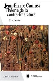 Cover of: Jean-Pierre Camus: théorie de la contre-littérature