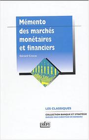 Cover of: Mémento des marchés monétaires et financiers by Gérard Coscas