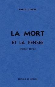 Cover of: La mort et la pensée