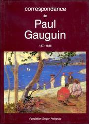 Cover of: Correspondance de Paul Gauguin by Paul Gauguin