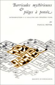 Cover of: Barricades mystérieuses & pièges à pensée by Pascal Boyer