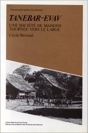 Cover of: Tanebar-Evav. Une société de maisons tournée vers le large