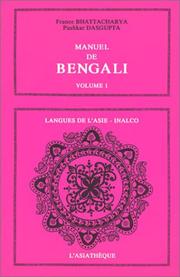 Cover of: Manuel de bengali by France Bhattacharya