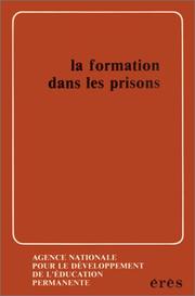 Front cover of La Formation dans les prisons by Unknown