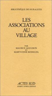 Cover of: Les associations au village