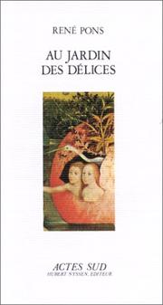 Cover of: Au jardin des délices