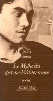 Cover of: Le mythe du sperme-Méditerranée: poème