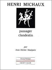 Cover of: Henri Michaux, passager clandestin