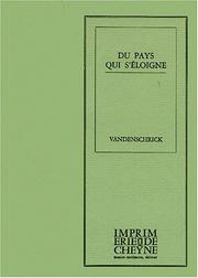 Cover of: Du pays qui s'éloigne